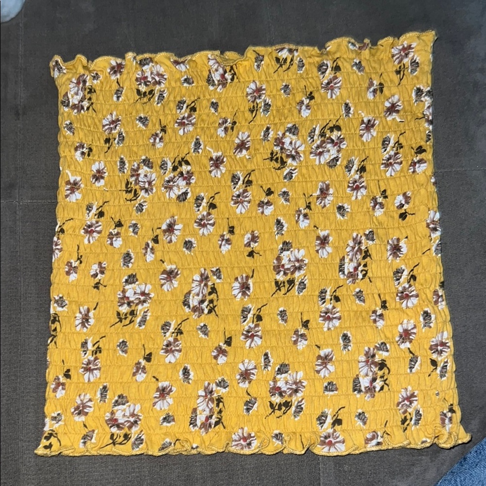 Freshman Yellow Ruffled Top